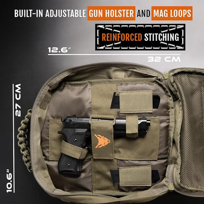 Bolsa hombro táctica con correas MOLLE funda S y S