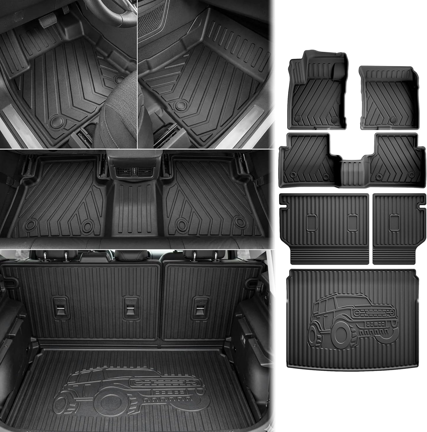 Alfombrillas TPE Ford Bronco Sport Negro Respaldo
