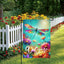 Bandera jardín libélula 12x18pulg doble cara primavera verano