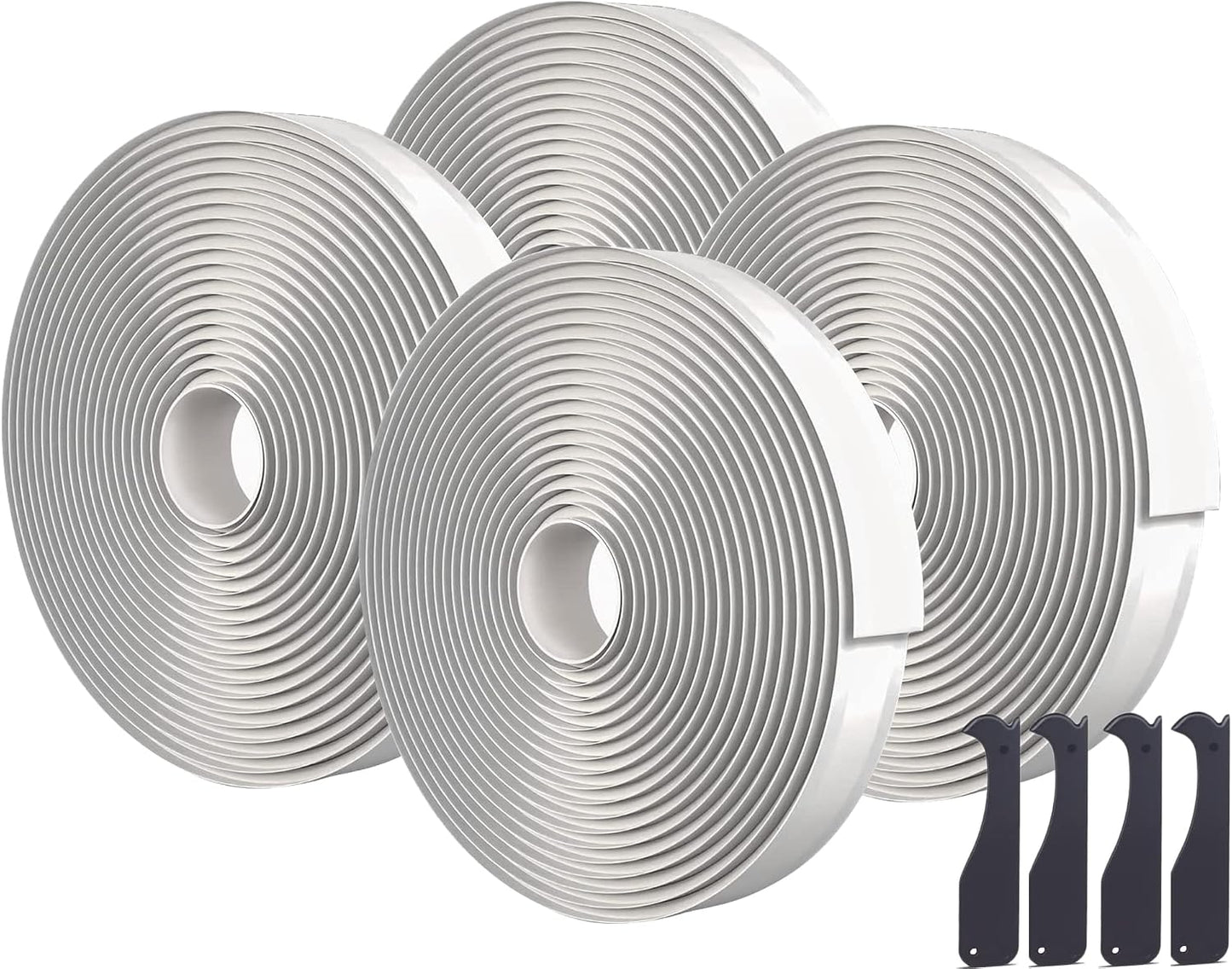 Cinta butilo gris 1" x30ft set4 sellado ventanas