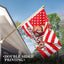 Bandera exterior 3x5ft tela poliéster resistente jardín