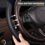 Funda cuero volante coche 37-38cm antiderrap negro