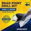 Brocas Brad 5mm x 86mm para madera y MDF biseladas FSF-003960