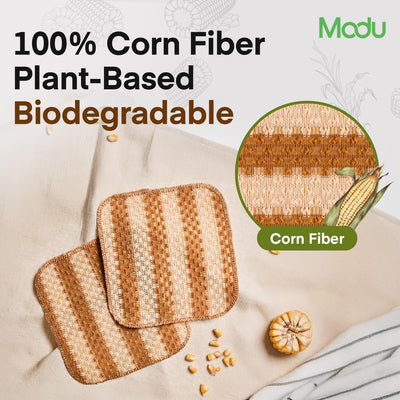10 Esponjas Fibra Maíz Biodegradables Sin Plástico