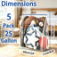 Bolsas almacenamiento 25gal 35x24" con cremallera set 5