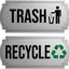 Imanes magnéticos para botes de basura y reciclaje