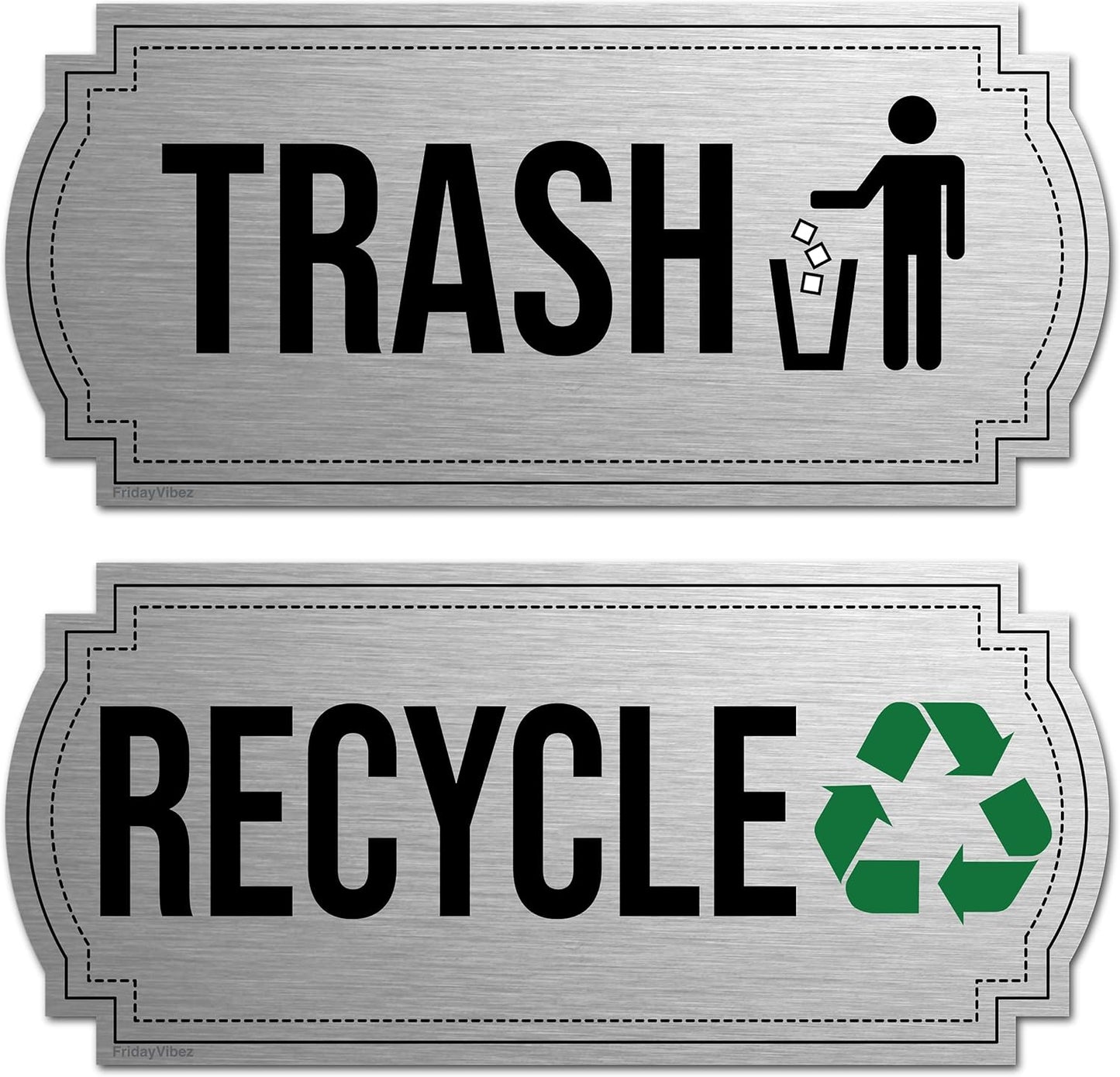 Imanes magnéticos para botes de basura y reciclaje
