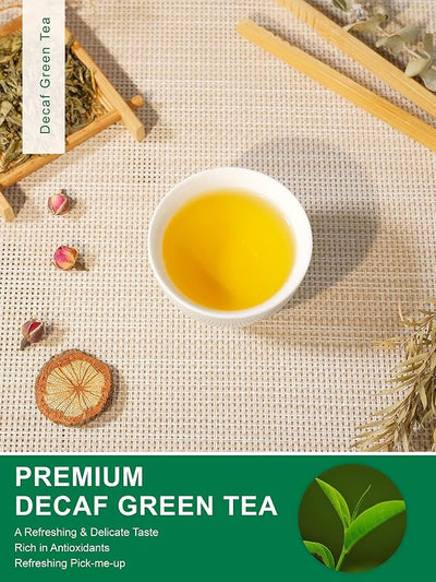 Té verde descafeinado hojas sueltas sabor suave 7oz