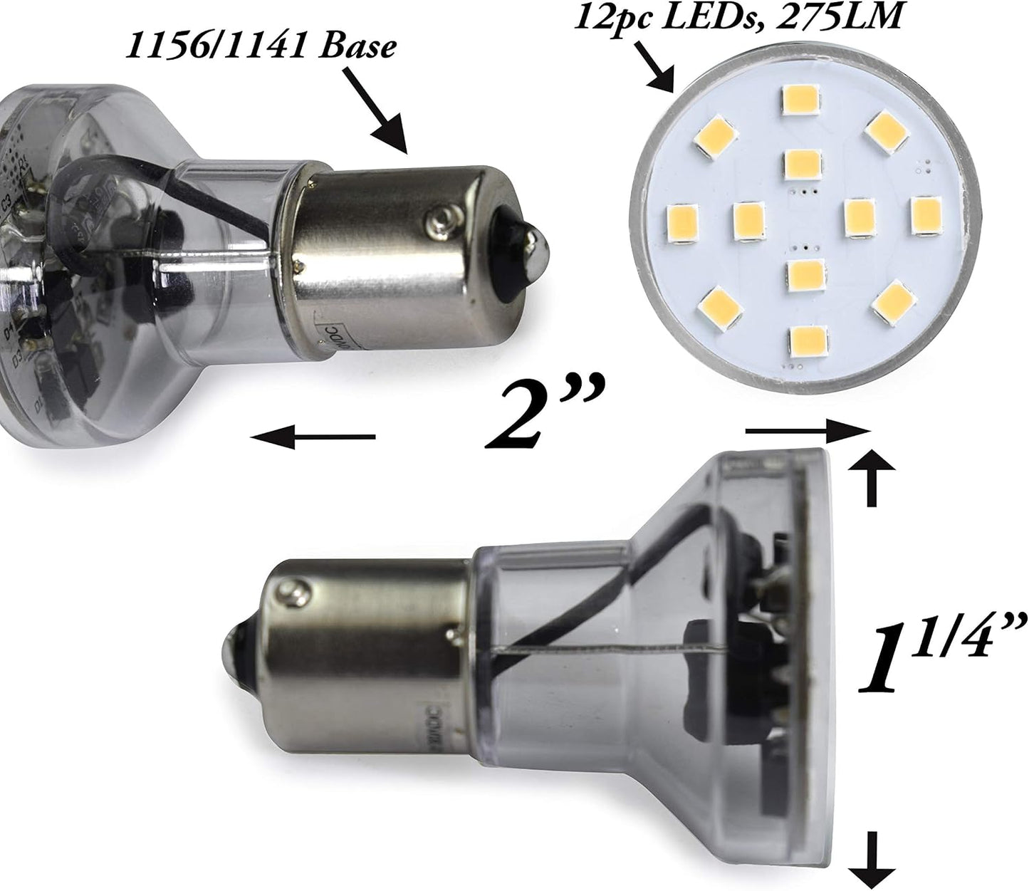 Bombilla LED punto 2W 275lm 10-30V para caravana