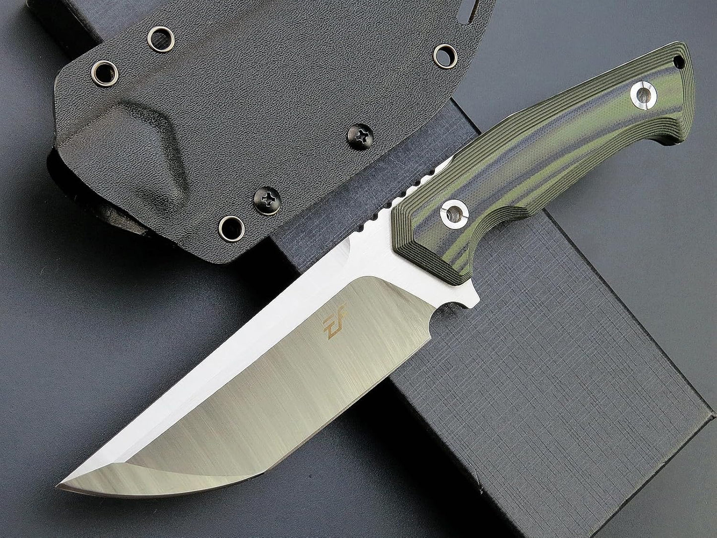 Cuchillo fijo hoja DC53 mango G10 EDC para trabajo y acampar