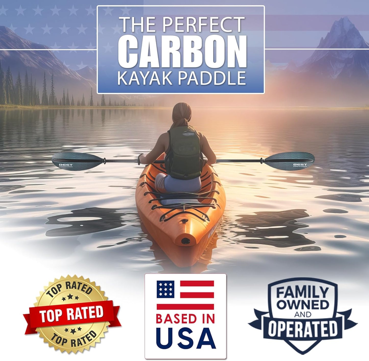 Remo Kayak Fibra Carbono 2en1 220-250cm Ajustable