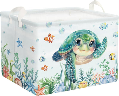 Cesta plegable para bebé azul 15.7x11.8in impermeable