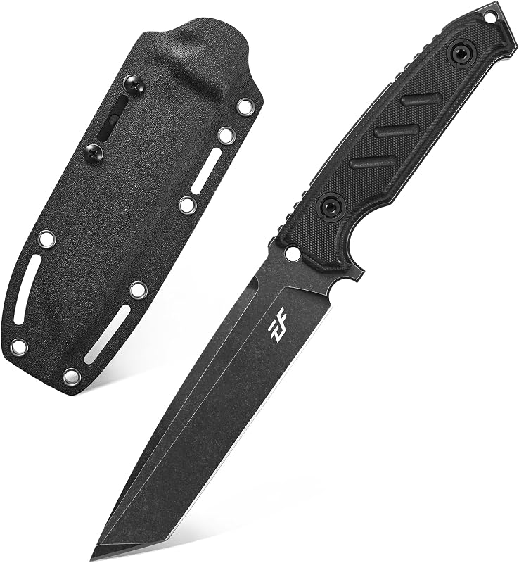 Cuchillo fijo hoja DC53 mango G10 para campamento caza EDC