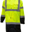 Ropa lluvia reflectante alta visibilidad abrigo largo 5XL