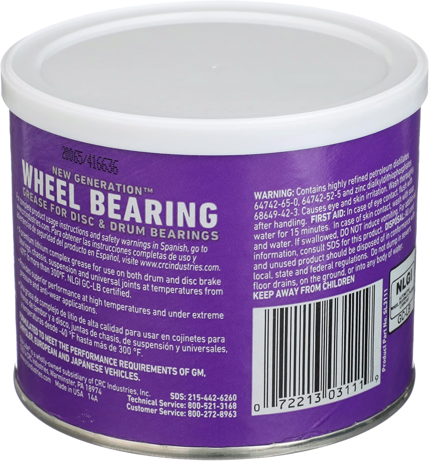 Grasa rodamientos ruedas frenos disco y tambor 14oz
