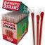 Pajitas cuchara Sno-cono individuales rojo 300