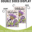 Bandera jardín decorativa para bicicleta lavanda flores