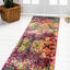 Alfombra pasillo colorida moderna 2'7"x8'