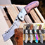 Cuchillo bolsillo campamento filo afilado madera
