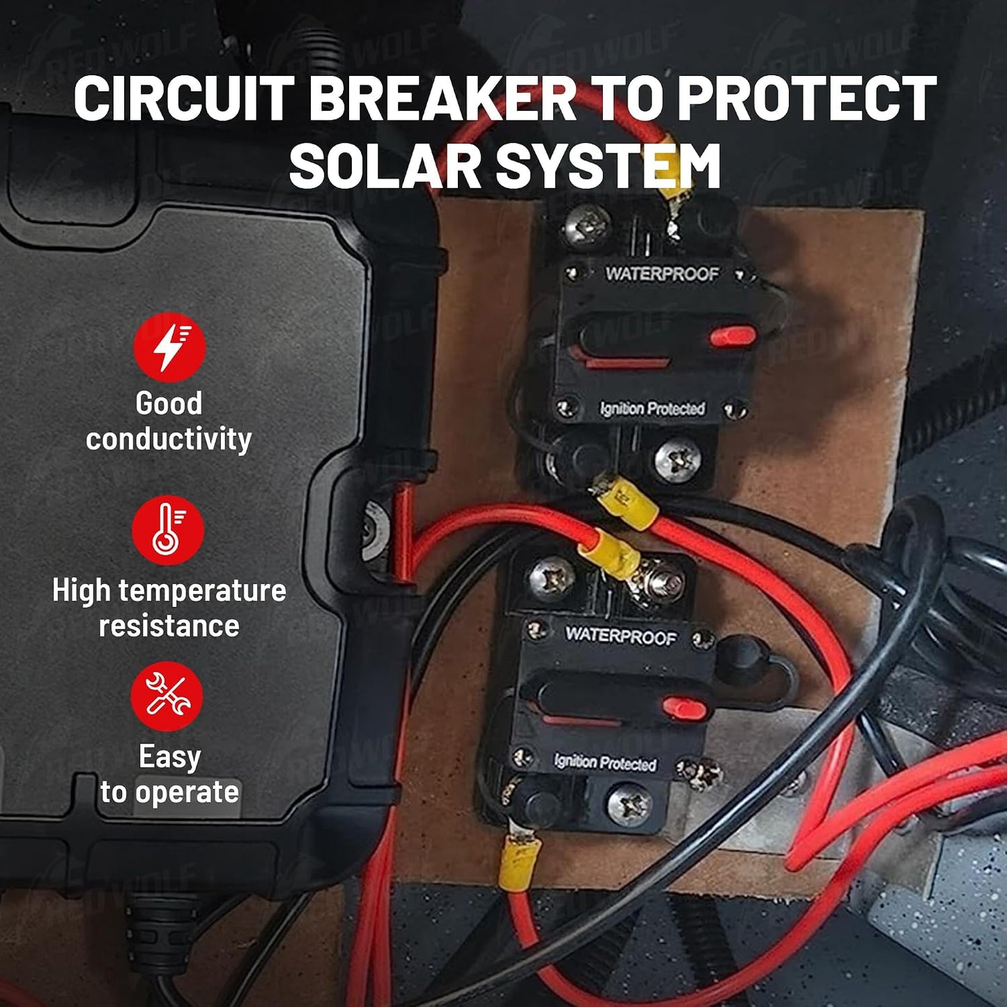 Interruptor circuito 80amp para motor barco y vehículos