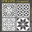 4 Pzas Plantillas Azulejos 12x12pulg Reutilizables