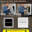 Rejilla aire retorno acero puerta extraible 1pulg