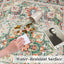 Alfombra vintage entrada 2x3ft antideslizante suave