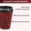 Filtro aire frío 6" abrazadera 9" alto rendimiento rojo