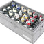 Organiz. zapatos 24 pares cajas transparentes plegables