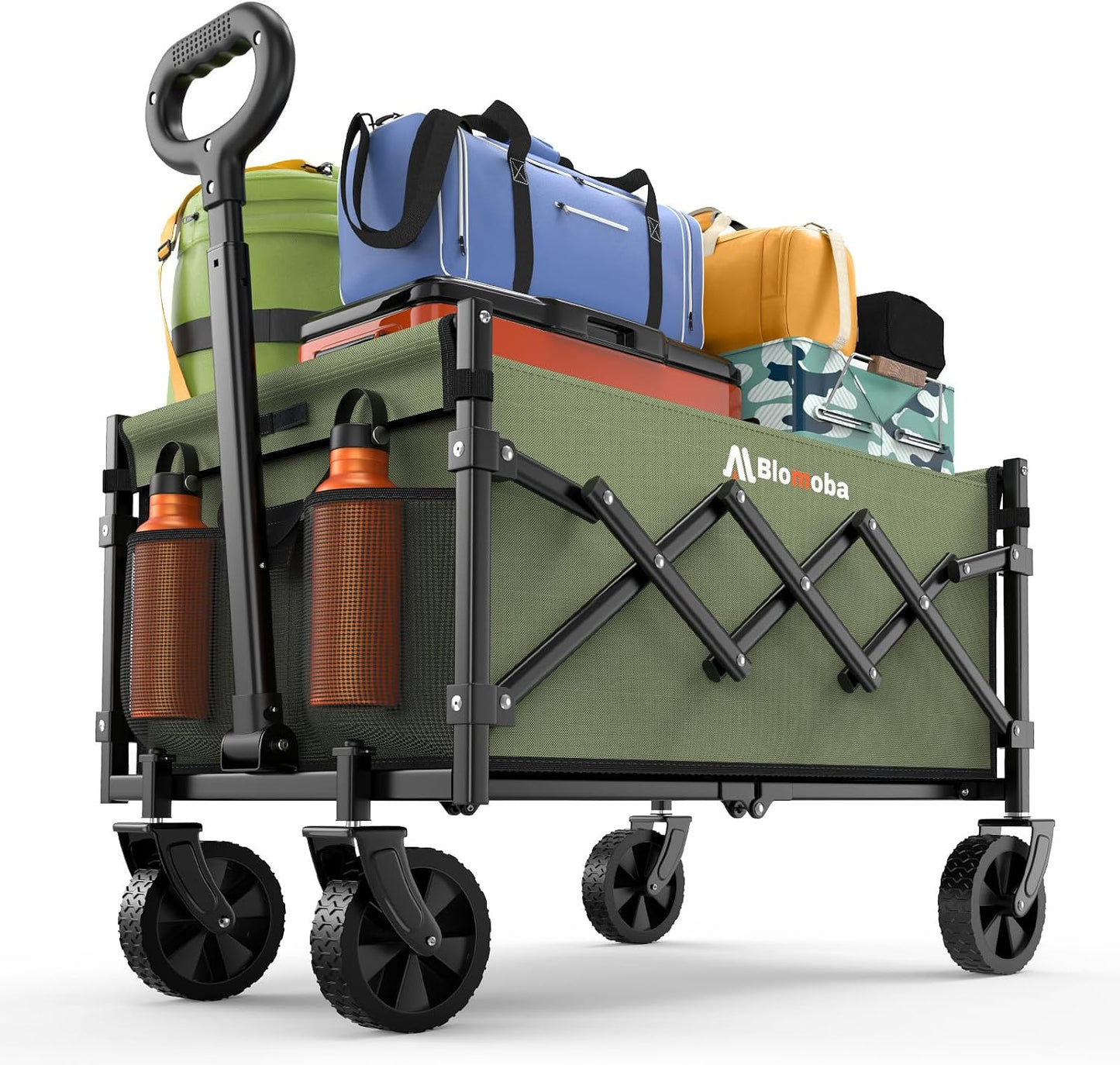 Carreta plegable mango flexible 220lb compras deportes