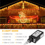 400 Luces LED Carámbano 32.8" 75 Caídas 8 Modos
