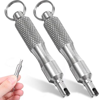 2 Pzas Herramienta Extracción Núcleo Válvula Acero Inox