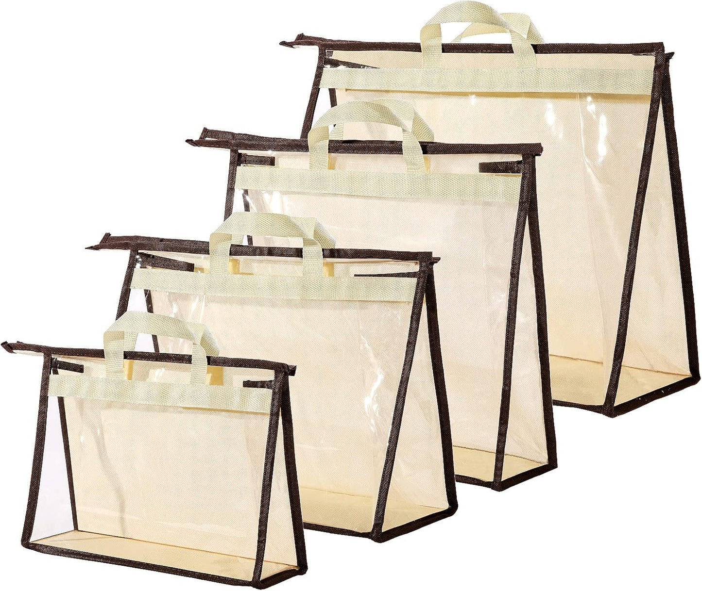 4 Bolsas colgantes almacenamiento transparente