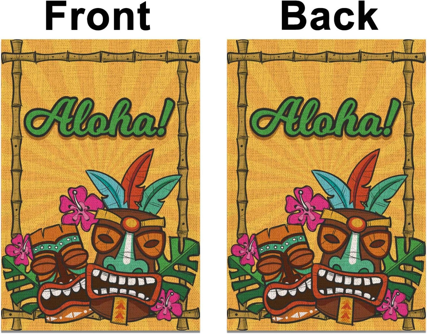 Bandera lino Aloha jardín verano Tiki Bar Hawaii tropical