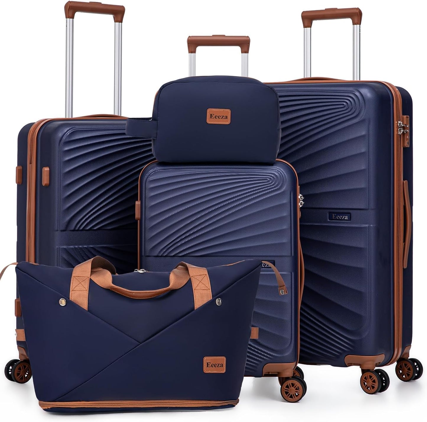 Set 5 Pzas Maletas Rígida ABS Ruedas Giratorias