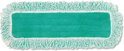 Almohadilla polvo microfibra 18pulg verde con flecos