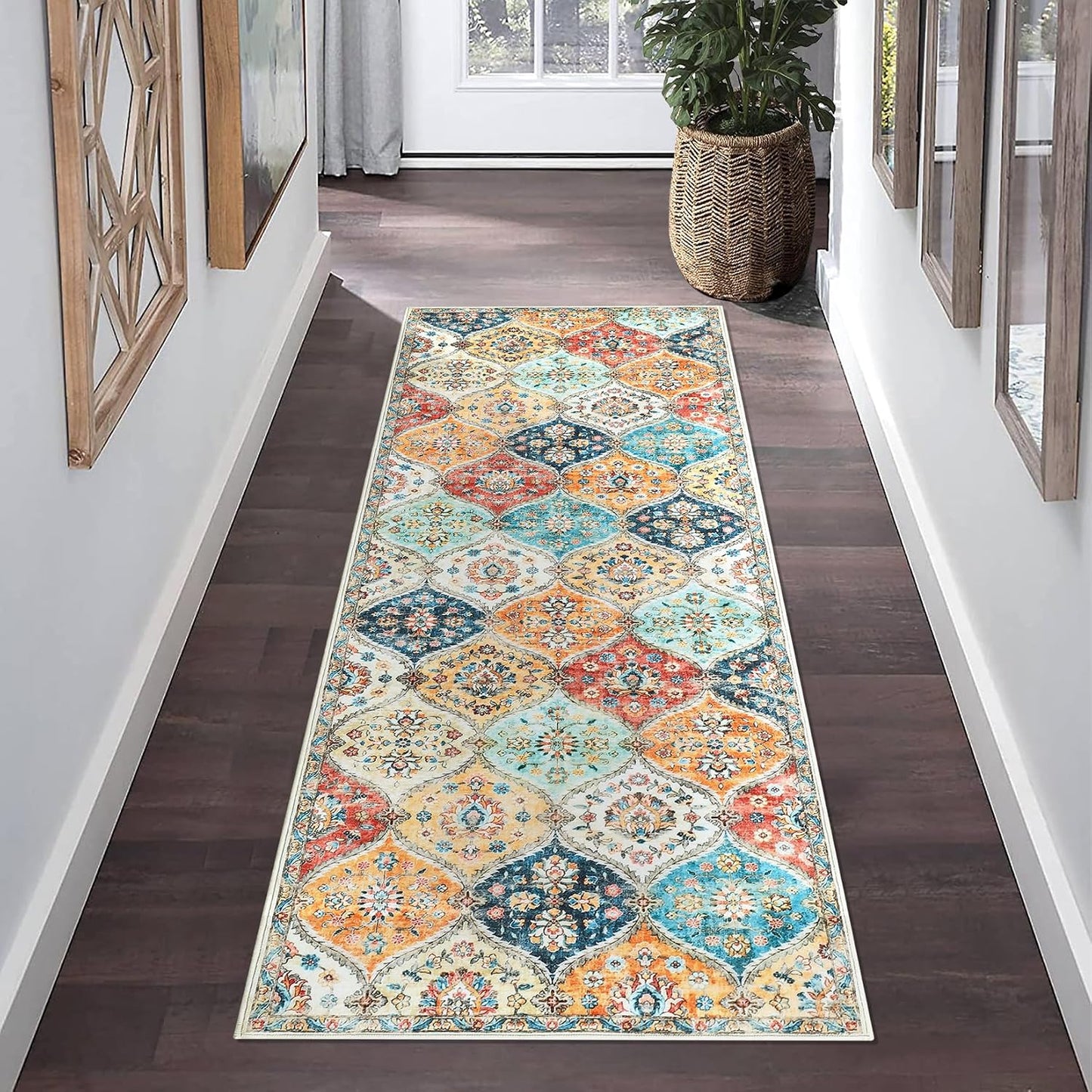 Alfombra pasillo antiderrap vintage lavable