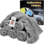 Toallas auto 16x16" forro polar gris 6 Uds 450gsm