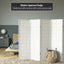 Pantalla Shoji 6 Paneles Blanco 5ft