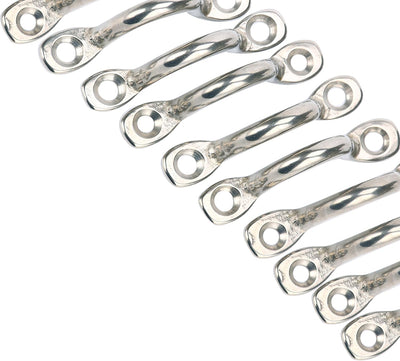 10 Almohadillas Acero Inox para Barco Correas Amarrar Kayak
