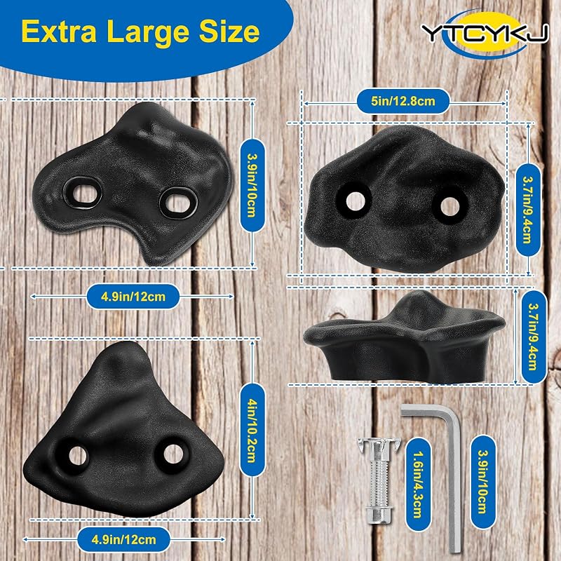 10 Soportes Escalada Roca para Adultos con Accesorios