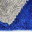 Toalla microfibra doble cara 16x16" azul/gris
