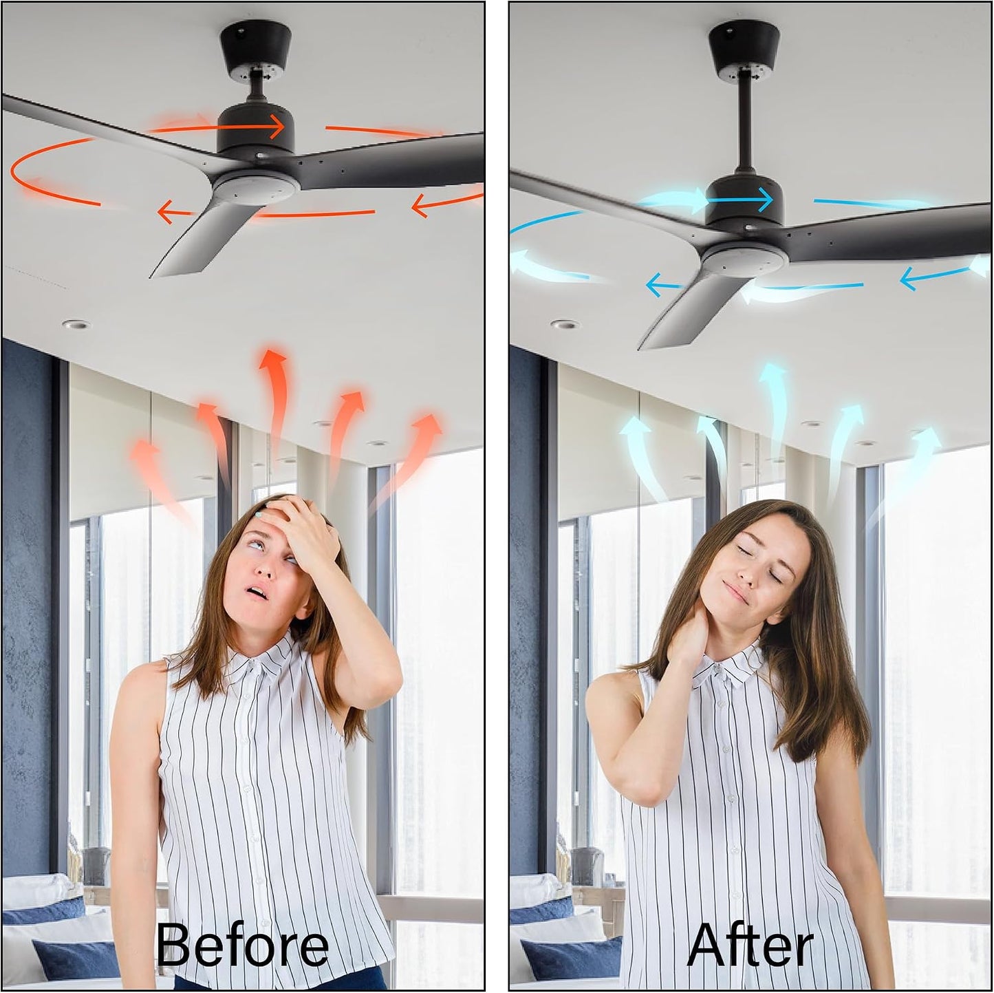 Varilla descendente ventilador techo 12pulg 1pulg diam