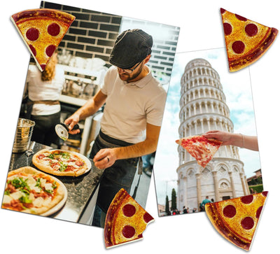 Imanes pizza coloridos Mighties 8uds embalaje icónico