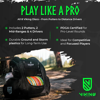 Set 8 discos golf PDGA para principiantes