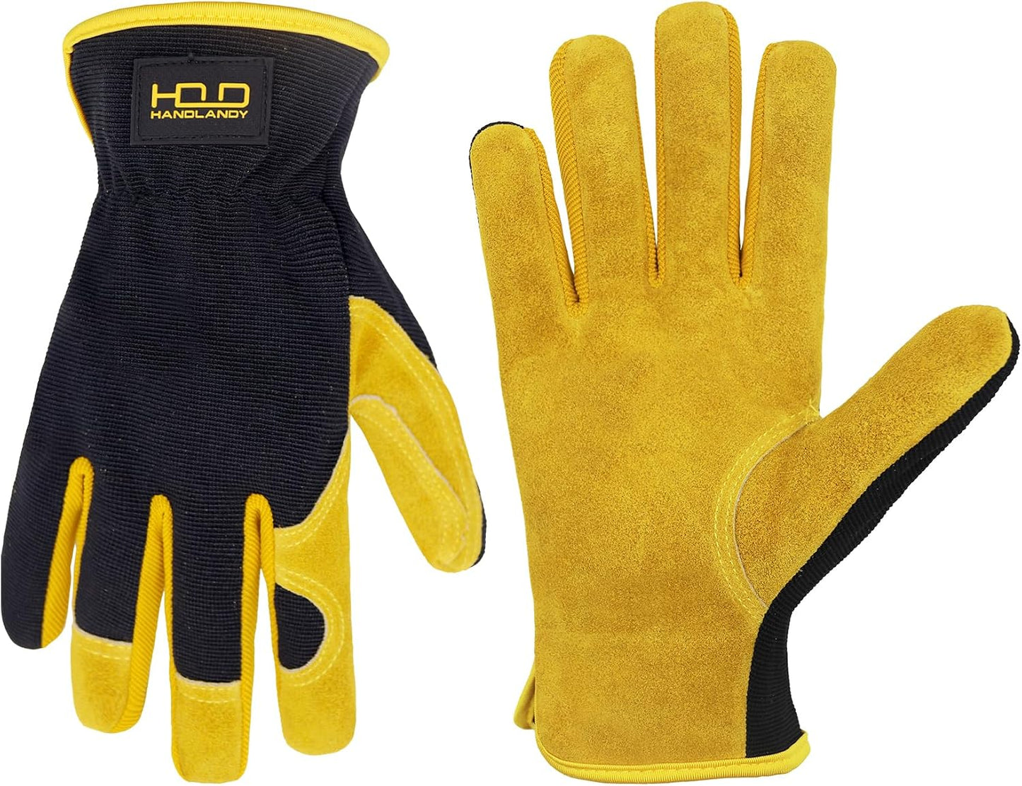 Guantes cuero jardinería y construcción para hombre