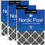 Filtros aire horno MERV 12 plisados carbono 3 pzas