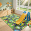 Alfombras juego coche niños 5x7ft mapa urbano antideslizante