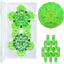 Juguetes magnéticos esfera fidget 12 pzas verde holográfico