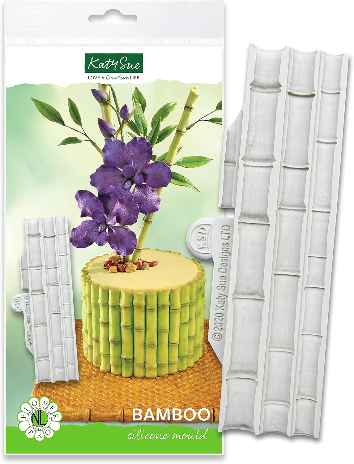 Molde silicona bambú decoración pasteles Nicholas Lodge